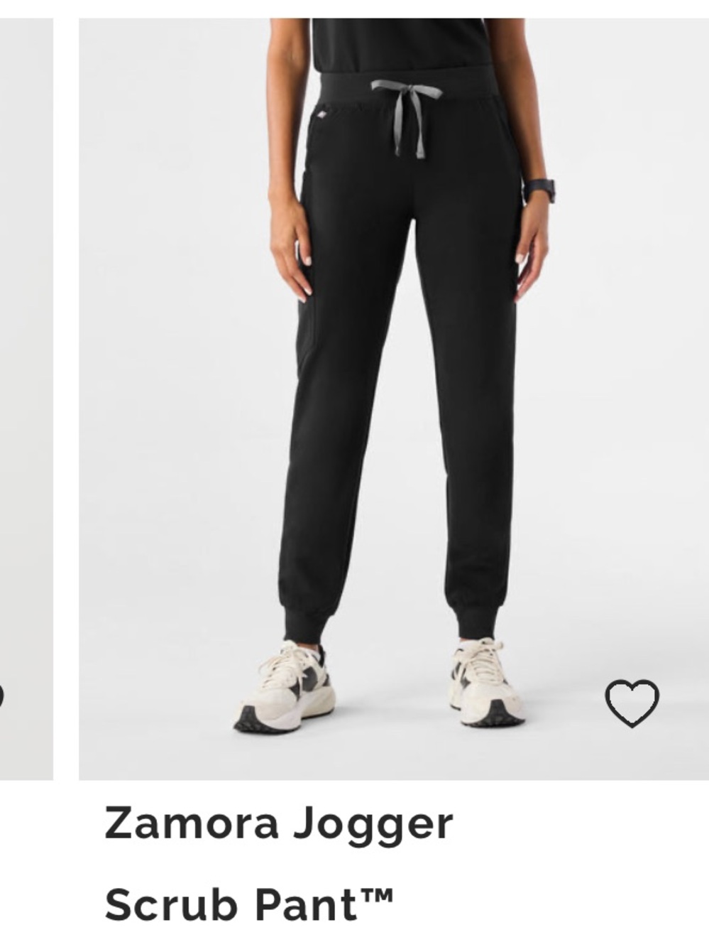 FIGS XS Petite Black Zamora Jogger Scrub Pant